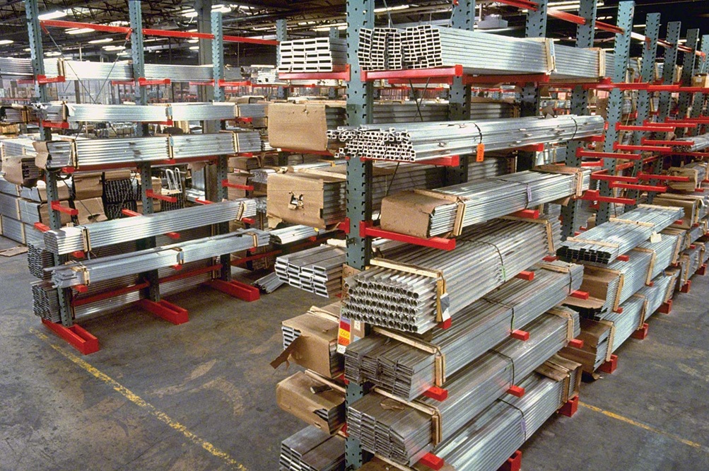 Cantilever Rack layout for lumber yards and supply houses in a growing region