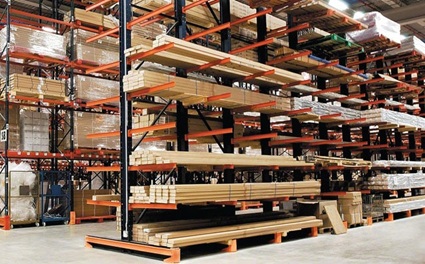 Cantilever Rack layout for single-sided or double-sided