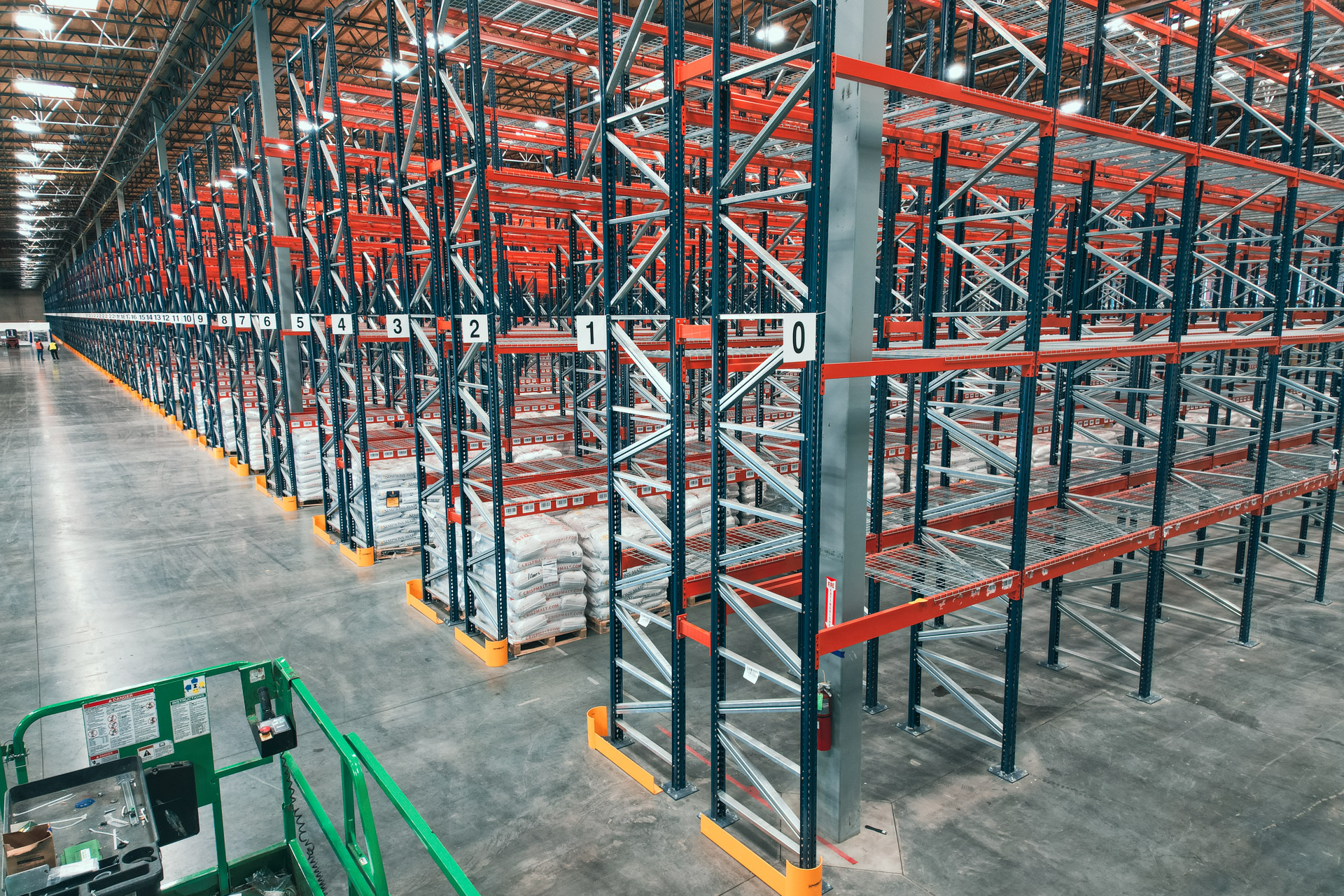 Warehouse pallet rack installation in Dallas Fort Worth